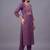 women ethnic motifs embroidered regular thread work kurta set