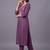 women ethnic motifs embroidered regular thread work kurta set