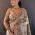white woven design saree