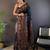 black woven design zari pashmina saree