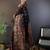 black woven design zari pashmina saree