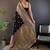 black woven design zari pashmina saree