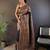 black ethnic motifs woven design zari pashmina saree