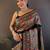 black ethnic motifs woven design zari pashmina saree