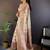 off_white floral woven design zari pashmina saree