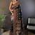 black women zari saree