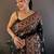 black women zari saree