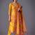 women printed regular kurta with trousers & with dupatta