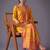 women printed regular kurta with trousers & with dupatta