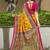 mustard mustard tussar silk ethnic printed traditional wear matching blouse sarees