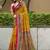 mustard mustard tussar silk ethnic printed traditional wear matching blouse sarees