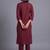 women ethnic motifs embroidered regular kurta with trousers