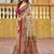 beige beige tussar silk ethnic printed traditional wear matching blouse sarees