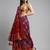 purple purple & red ethnic motifs woven design zari patola saree