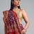 purple purple & red ethnic motifs woven design zari patola saree