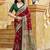 maroon maroon tussar silk ethnic printed traditional wear matching blouse sarees