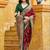 maroon maroon tussar silk ethnic printed traditional wear matching blouse sarees