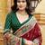 maroon maroon tussar silk ethnic printed traditional wear matching blouse sarees