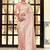peach woven design zari kanjeevaram saree