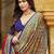 red pink tussar silk ethnic printed traditional wear matching blouse sarees