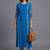 women ethnic motifs regular thread work kurta with trousers