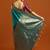 teal ethnic motifs  embellished woven design banarasi silk saree with blouse