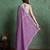 purple ethnic motifs embroidered pure chiffon saree