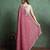 pink women ethnic embroidered embellished pure chiffon saree