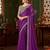 purple embellished sequinned saree