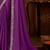 purple embellished sequinned saree