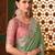 green embellished sequinned saree