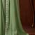 green embellished sequinned saree