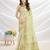 yellow ethnic motifs printed zari tussar saree