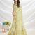 yellow ethnic motifs printed zari tussar saree