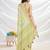 yellow ethnic motifs printed zari tussar saree