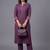 women ethnic motifs embroidered regular thread work kurta with trousers