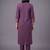 women ethnic motifs embroidered regular thread work kurta with trousers