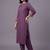 women ethnic motifs embroidered regular thread work kurta with trousers