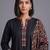 women ethnic motifs embroidered regular thread work cotton kurta with trousers & with dupatta