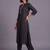 women ethnic motifs embroidered regular thread work cotton kurta with trousers & with dupatta