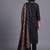women ethnic motifs embroidered regular thread work cotton kurta with trousers & with dupatta