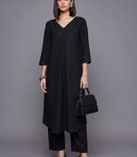 women regular kurta with trousers