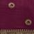 purple purple ethnic motifs embroidered silk blend saree