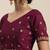 purple purple ethnic motifs embroidered silk blend saree