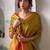 gold woven design tissue saree