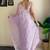 lavender embellished sequinned poly georgette saree with blouse piece