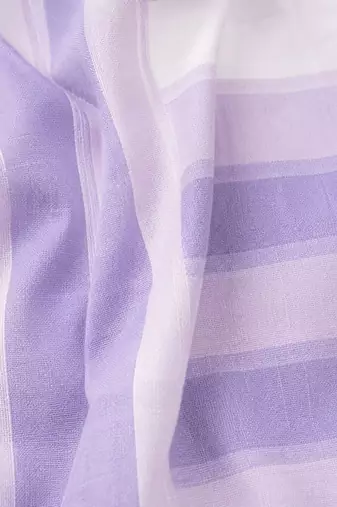 women striped regular cotton kurta with trousers