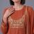 women ethnic motifs embroidered pleated mirror work kurta with trousers & with dupatta