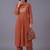 women ethnic motifs embroidered pleated mirror work kurta with trousers & with dupatta