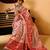 pink woven design floral zari saree